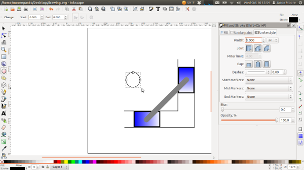 inkscape vectorize giving double lines