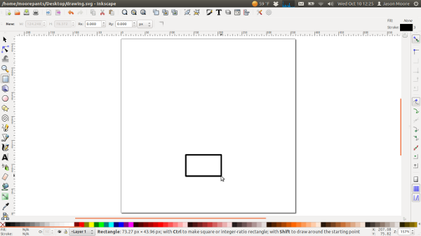 inkscape free rotate object