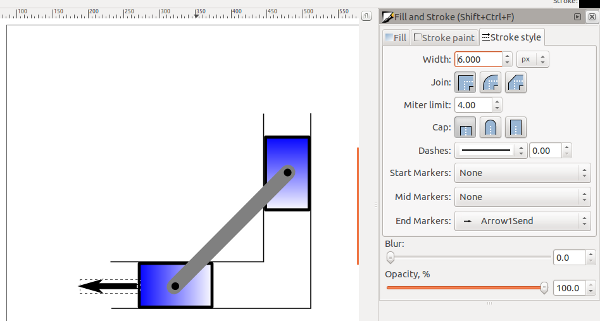 inkscape arrow color